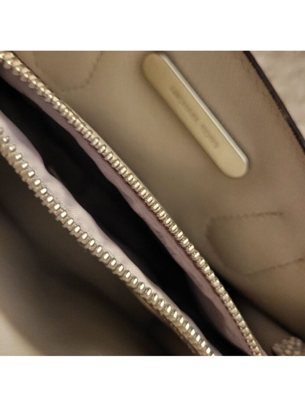 Michael Kors Metallic Faux Snakeskin Purse Crossbody Animal Print - Picture 12 of 13